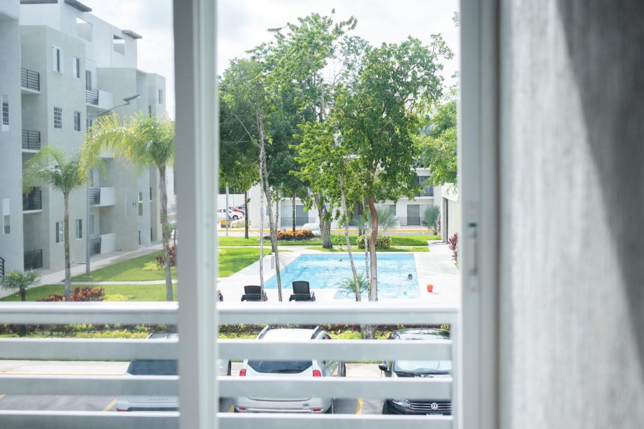 プレヤデルカーメンDepto 2 Rec. Con Vista A La Piscina En C. Privadaアパートメント エクステリア 写真